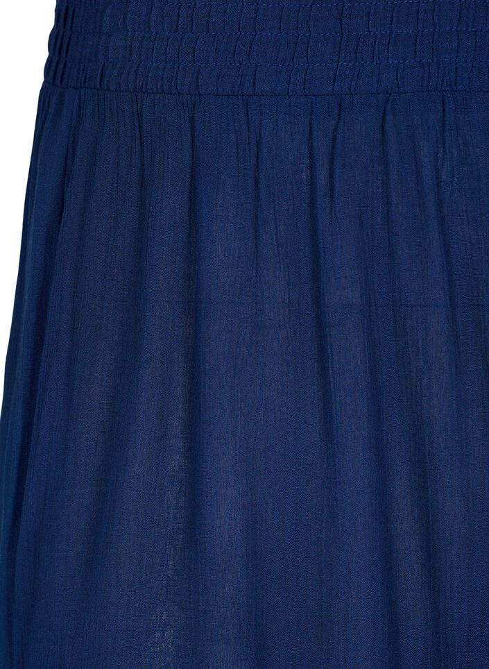 Kurze Hose aus Viskose mit hoher Taille, Medieval Blue, Packshot image number 2