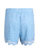 Shorts aus Spitze mit hoher Taille und Taschen, Blau, Packshot image number 1