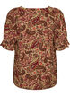 Viskose-Bluse mit Paisley-Print und eckigem Ausschnitt, Braun, Packshot image number 1