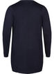 Lange Strickjacke aus einer Viskosemischung, Blau, Packshot image number 1