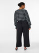 Lockere Hose mit Taschen, Schwarz, Model image number 1