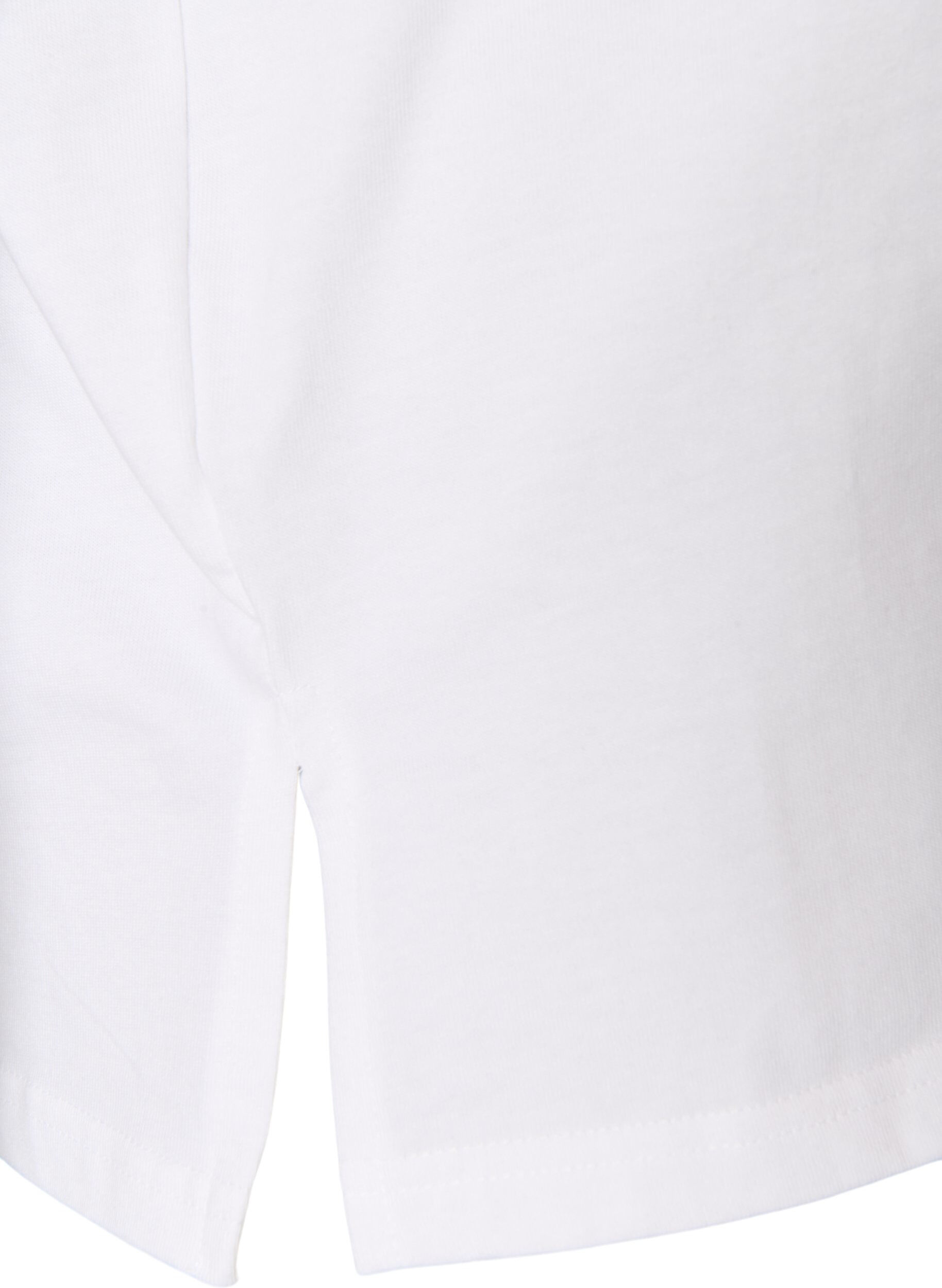 ZizziT-shirt Basic &agrave; manches longues, Blanc, Packshot image number 3