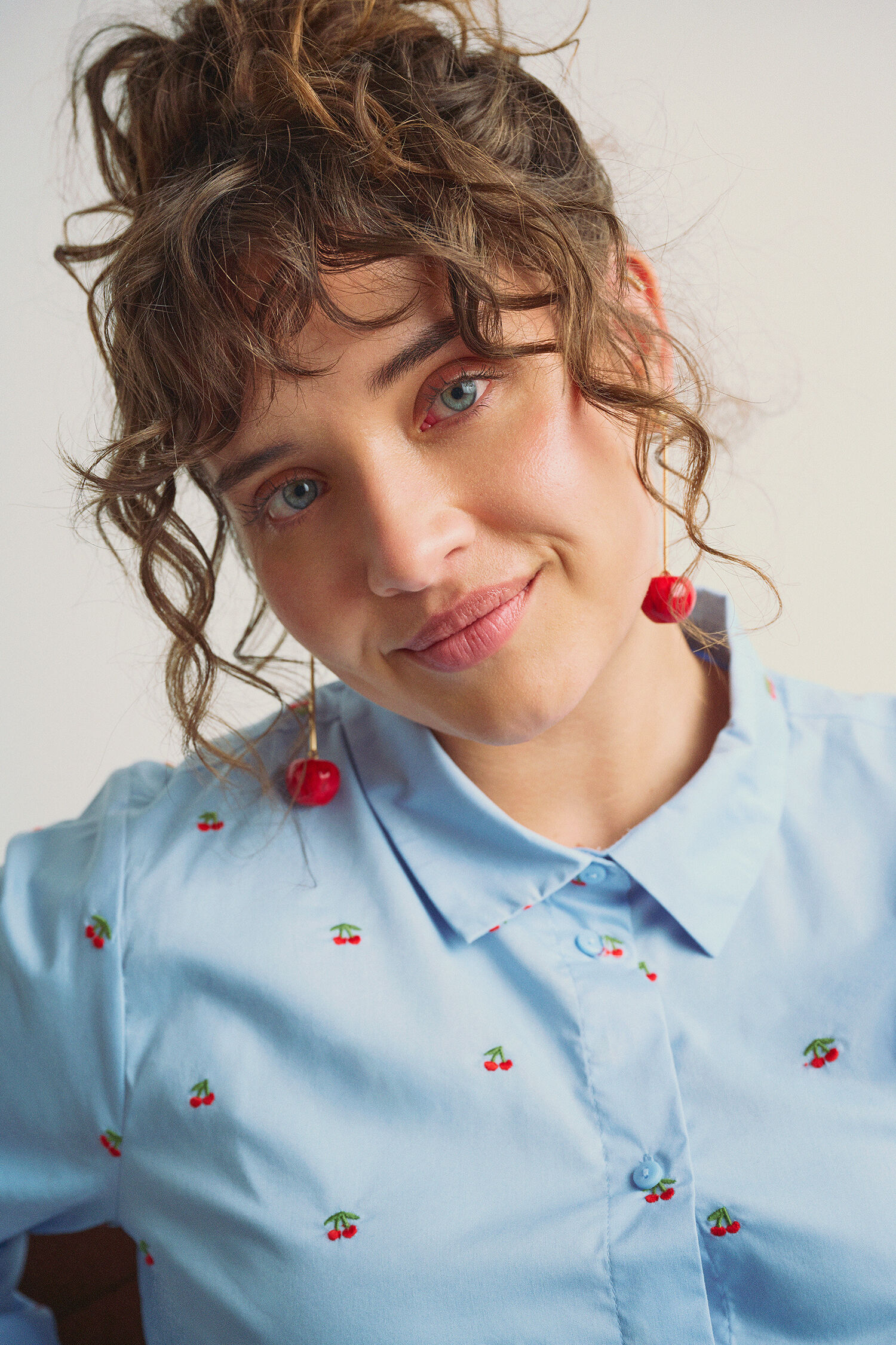 Zizzi Chemise &agrave; cerises, , Model