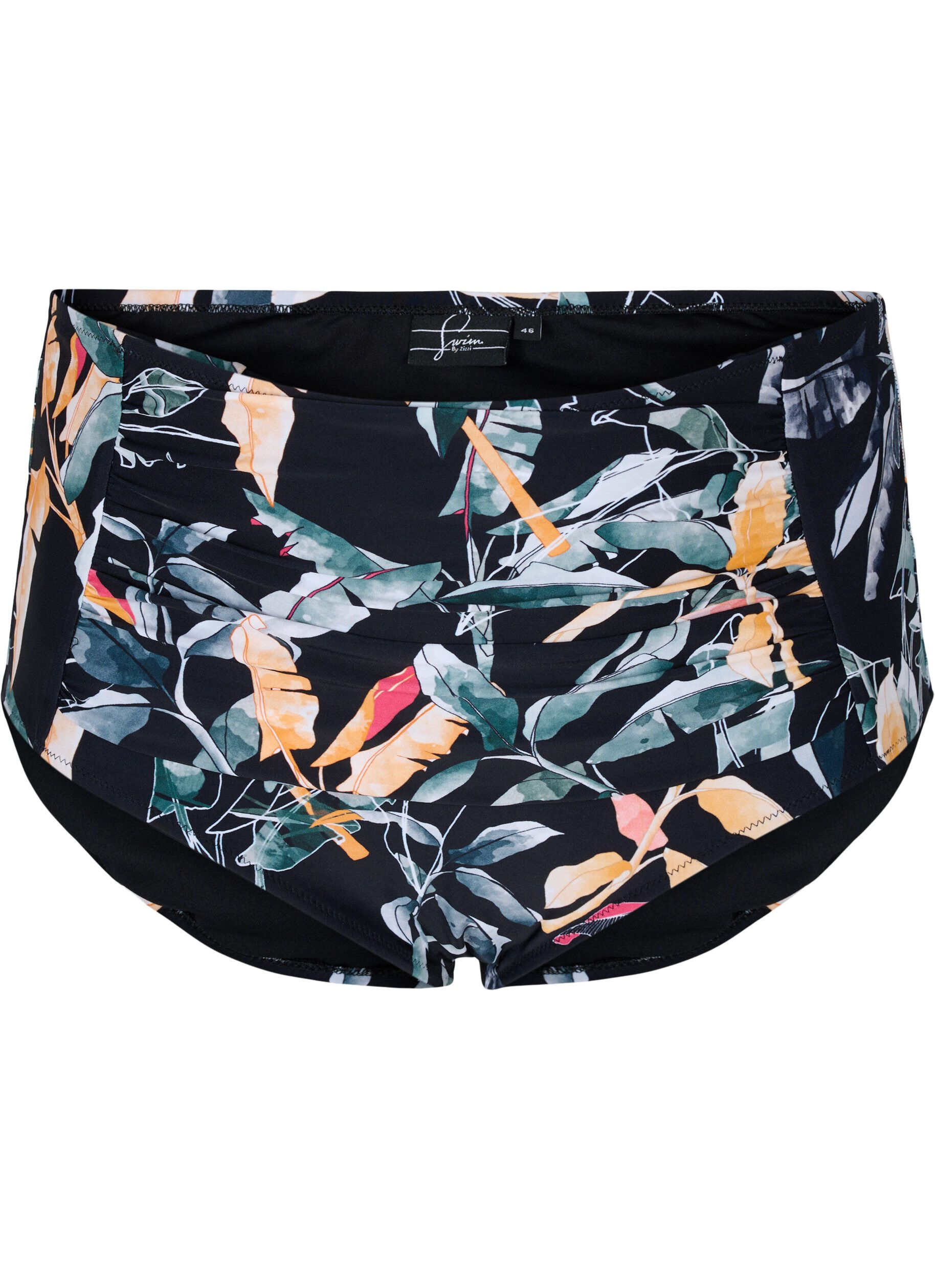 Zizzi Bas de bikini, Leaf Print, Packshot image number 0