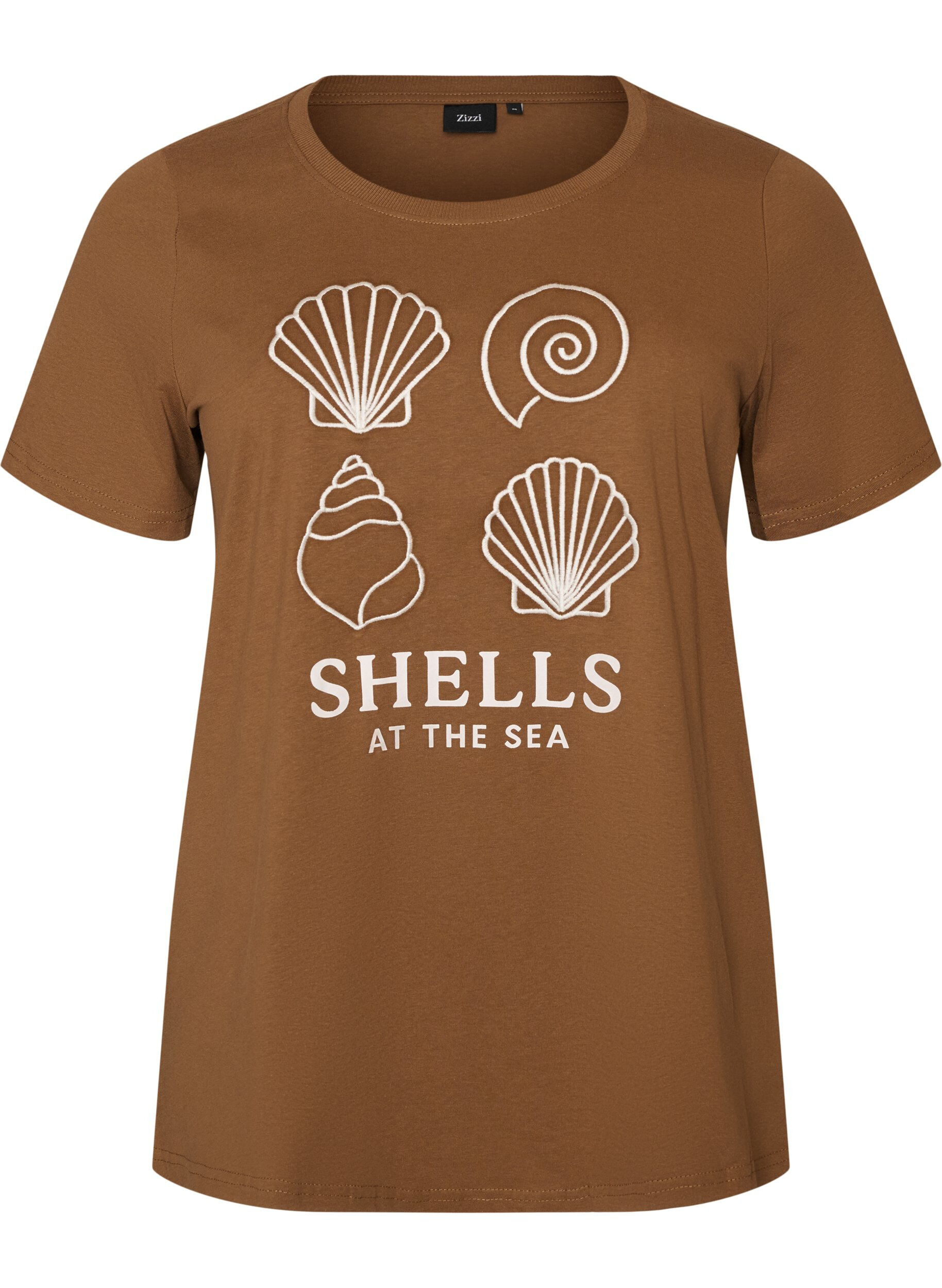 T-shirt en coton avec imprim&eacute;