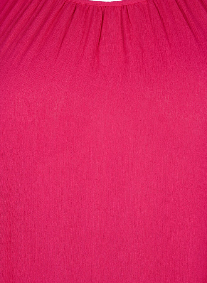Robe en viscose à manches courtes, Bright Rose, Packshot image number 2