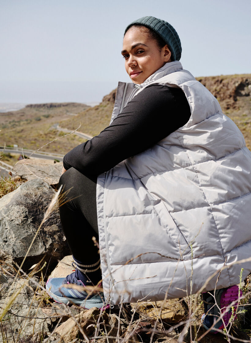 Gilet de sport avec col montant et poches, Pearl Blue, Image image number 1