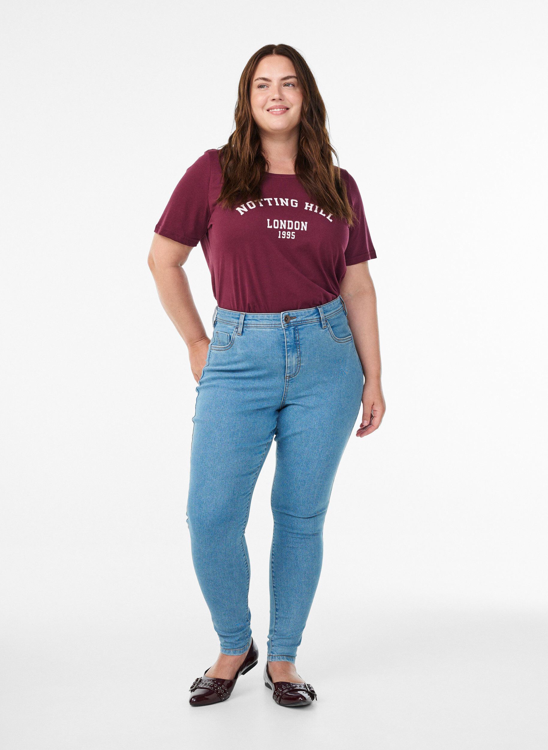 Jeans avec coupe super slim, Bleu Clair, Model