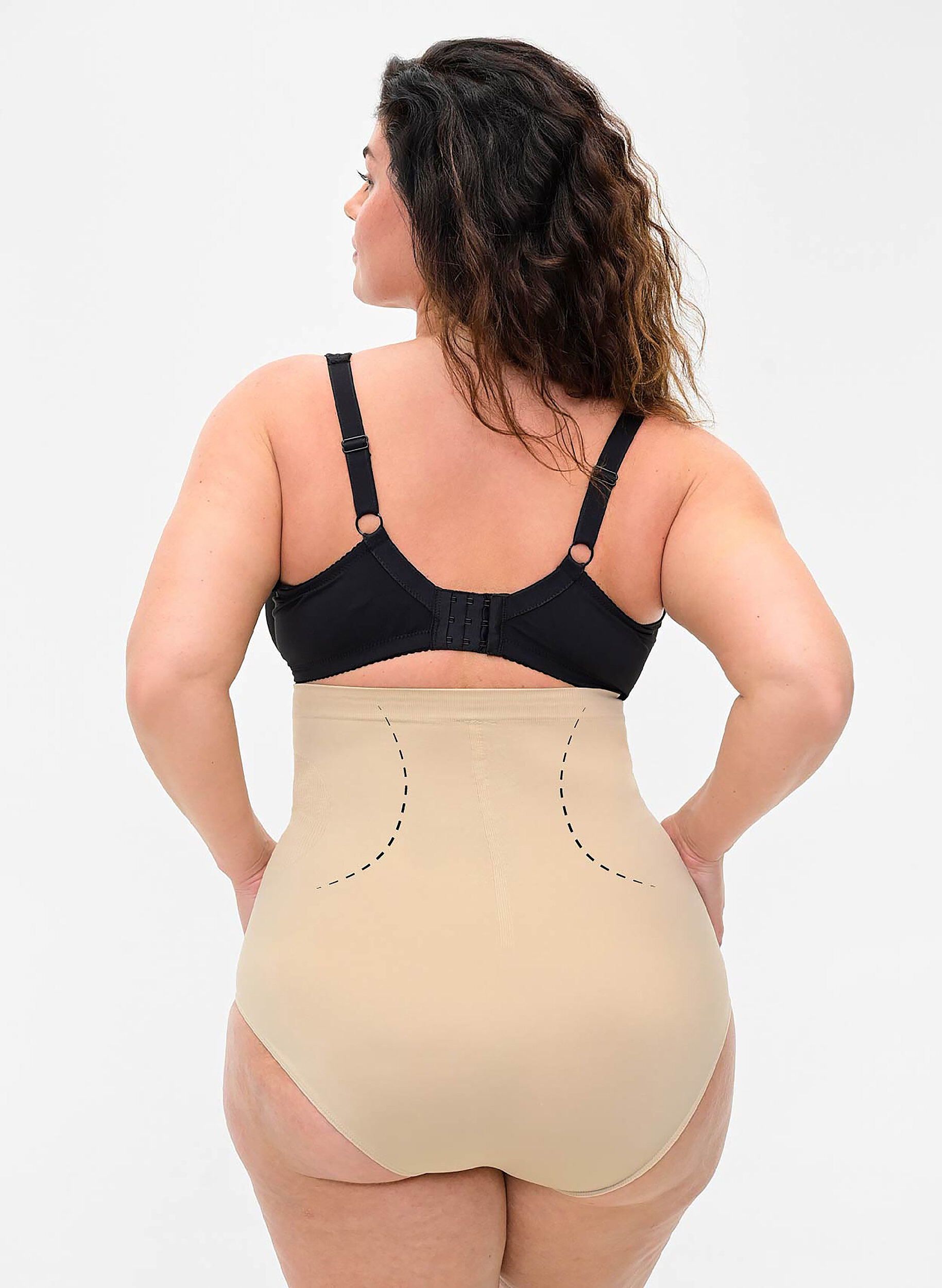 ZizziHochtaillierter Shapewear Slip, Beige, Model image number 1