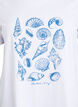 T-Shirt mit Printdetail, Weiß, Packshot image number 2
