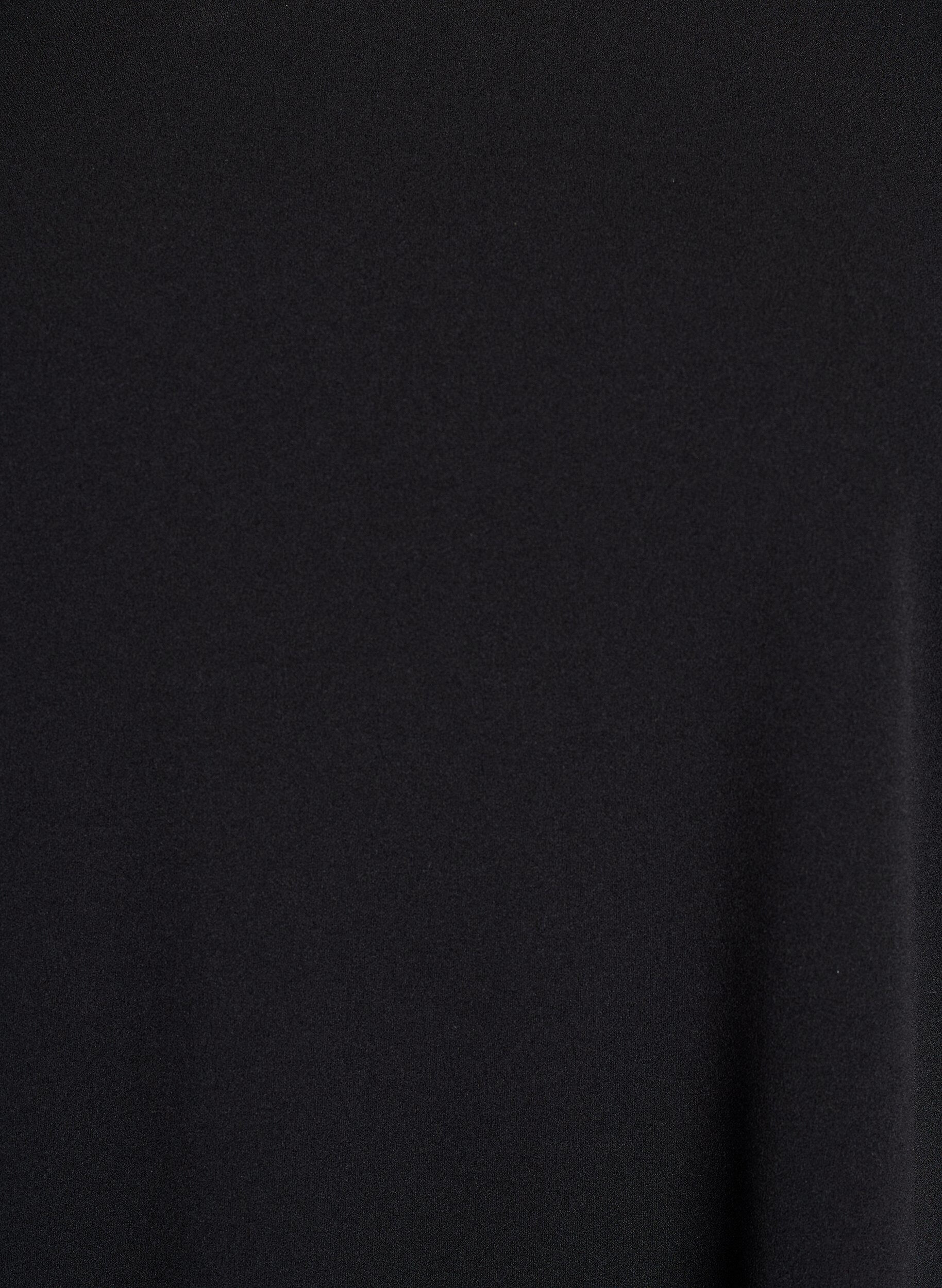 Zizzi FLASH - Robe courte &eacute;vas&eacute;e &agrave; manches 3/4, Noir, Packshot image number 2