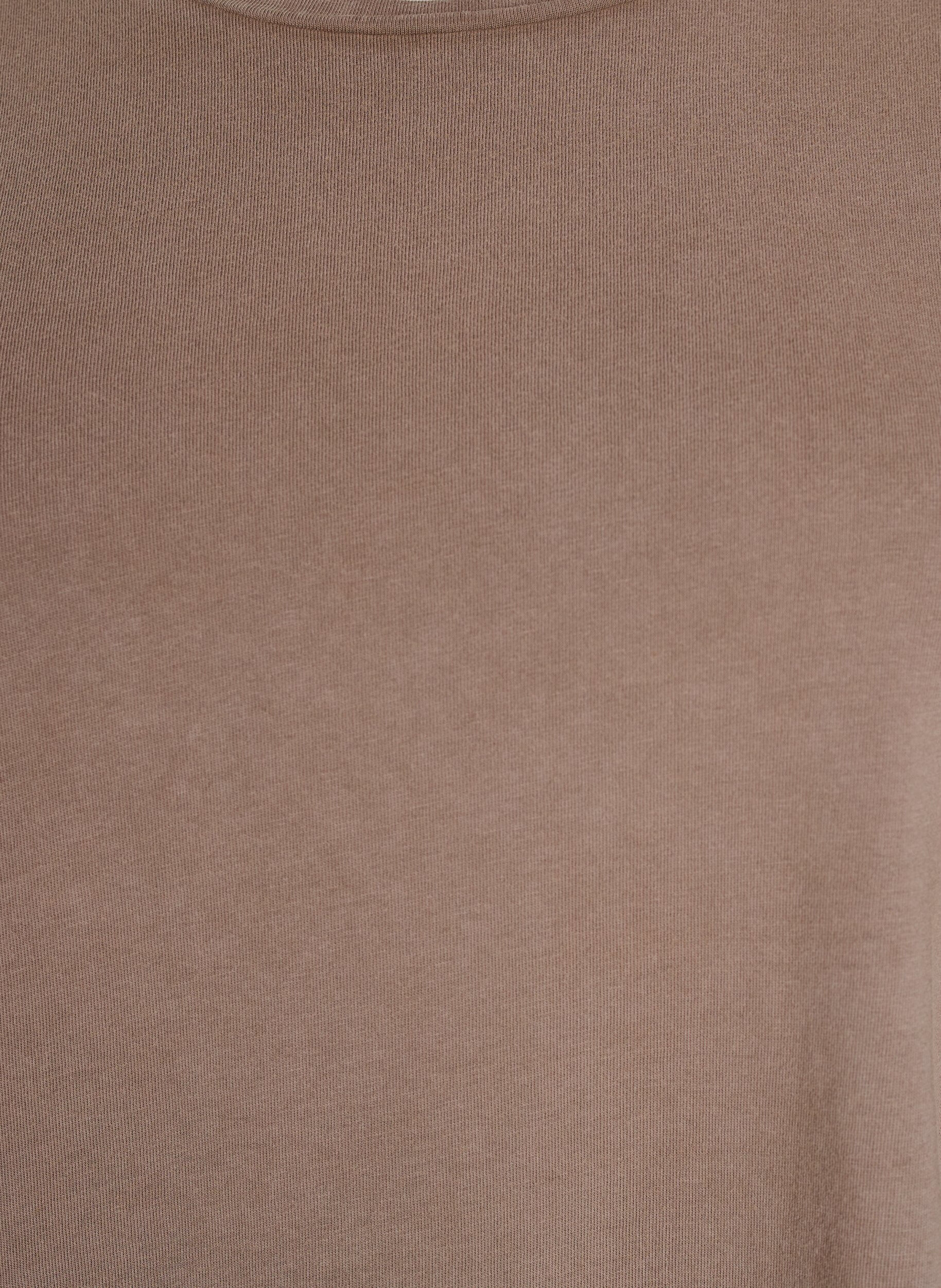 Zizzi Robe courte &agrave; coupe droite et &agrave; aspect d&eacute;lav&eacute;, Marron, Packshot image number 2