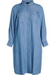 Robe chemise midi en denim lyocell doux, Bleu Clair, Packshot image number 0