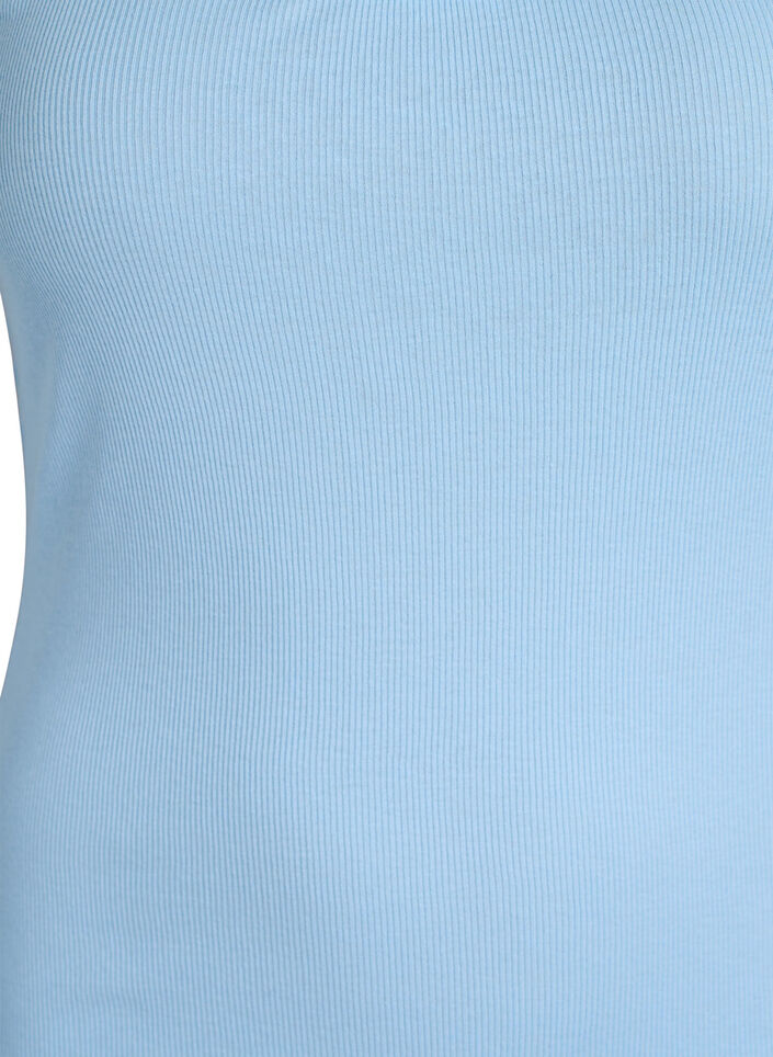 Top mit Spitzensaum, Blau, Packshot image number 2