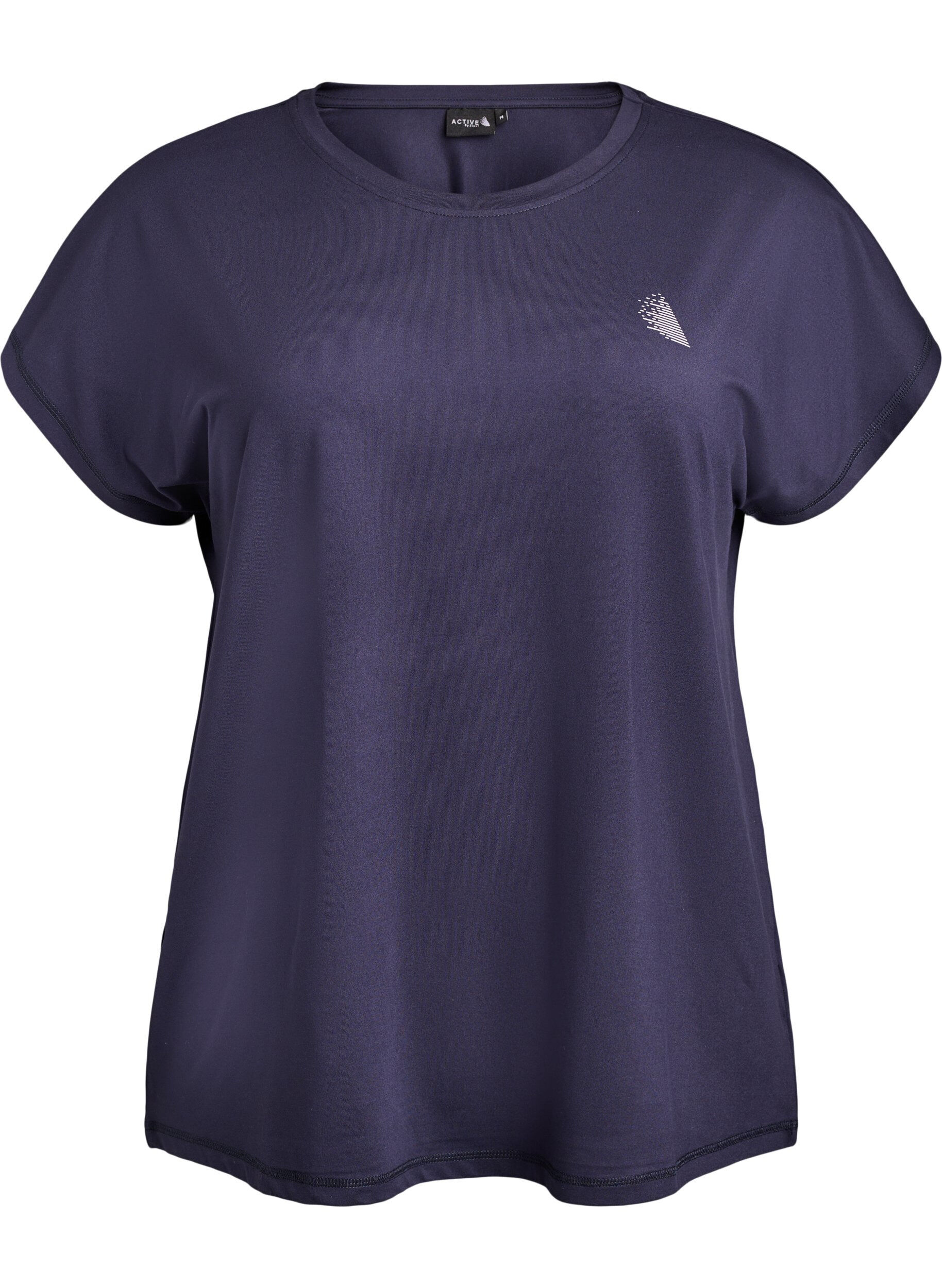 Einfarbiges Trainings-T-Shirt