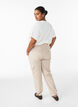 Pantalon cargo ample en coton, Beige, Model image number 1