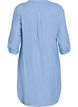 Lange Bluse aus Leinen und Viskose, Blau, Packshot image number 1