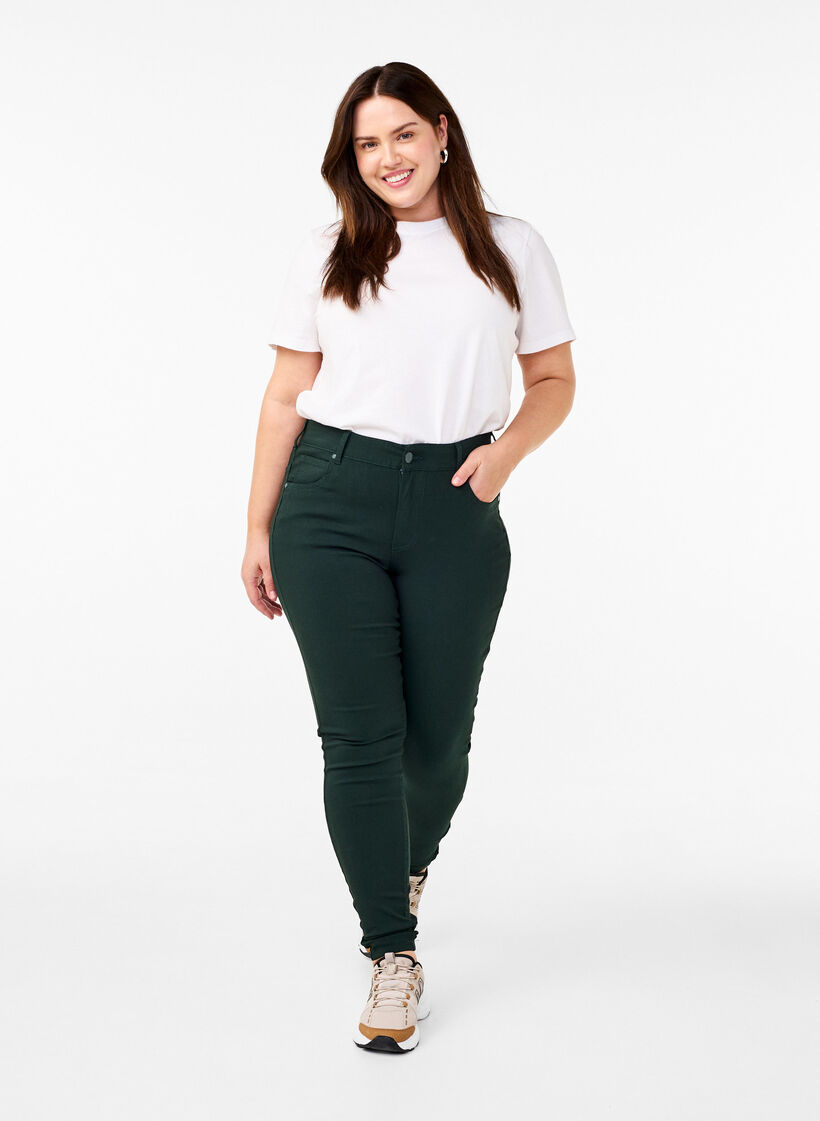 Pantalon, Vert foncé, Model image number 0