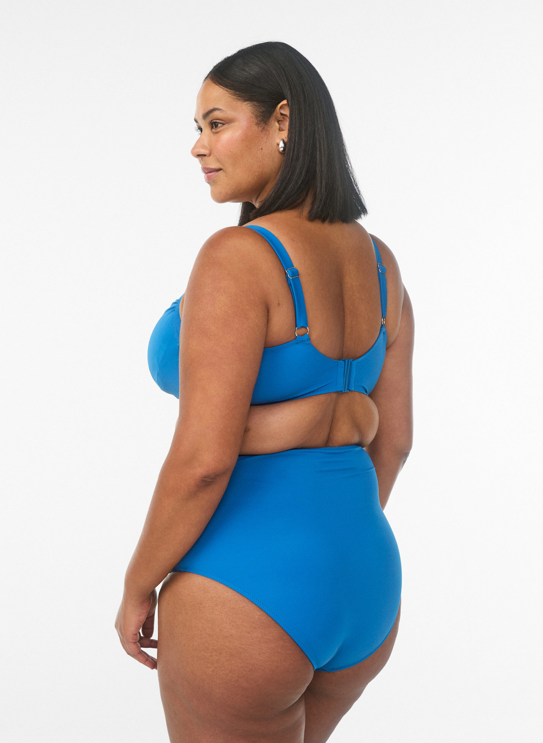 ZizziBas de bikini &agrave; taille haute, Bleu, Model image number 1