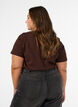 T-shirt en coton bio avec imprim&eacute;, Marron, Model image number 2