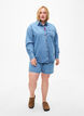 Chemise en jean ample avec poche de poitrine, Light blue denim, Model image number 3