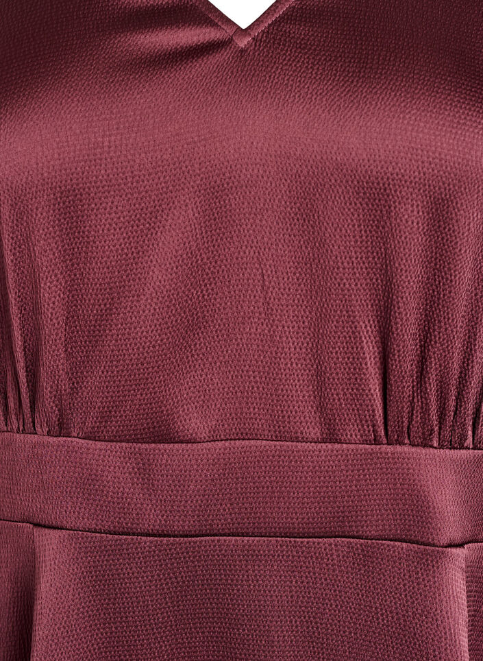 Empire-Partykleid in Midil&auml;nge, Dunkles Bordeaux, Packshot image number 2