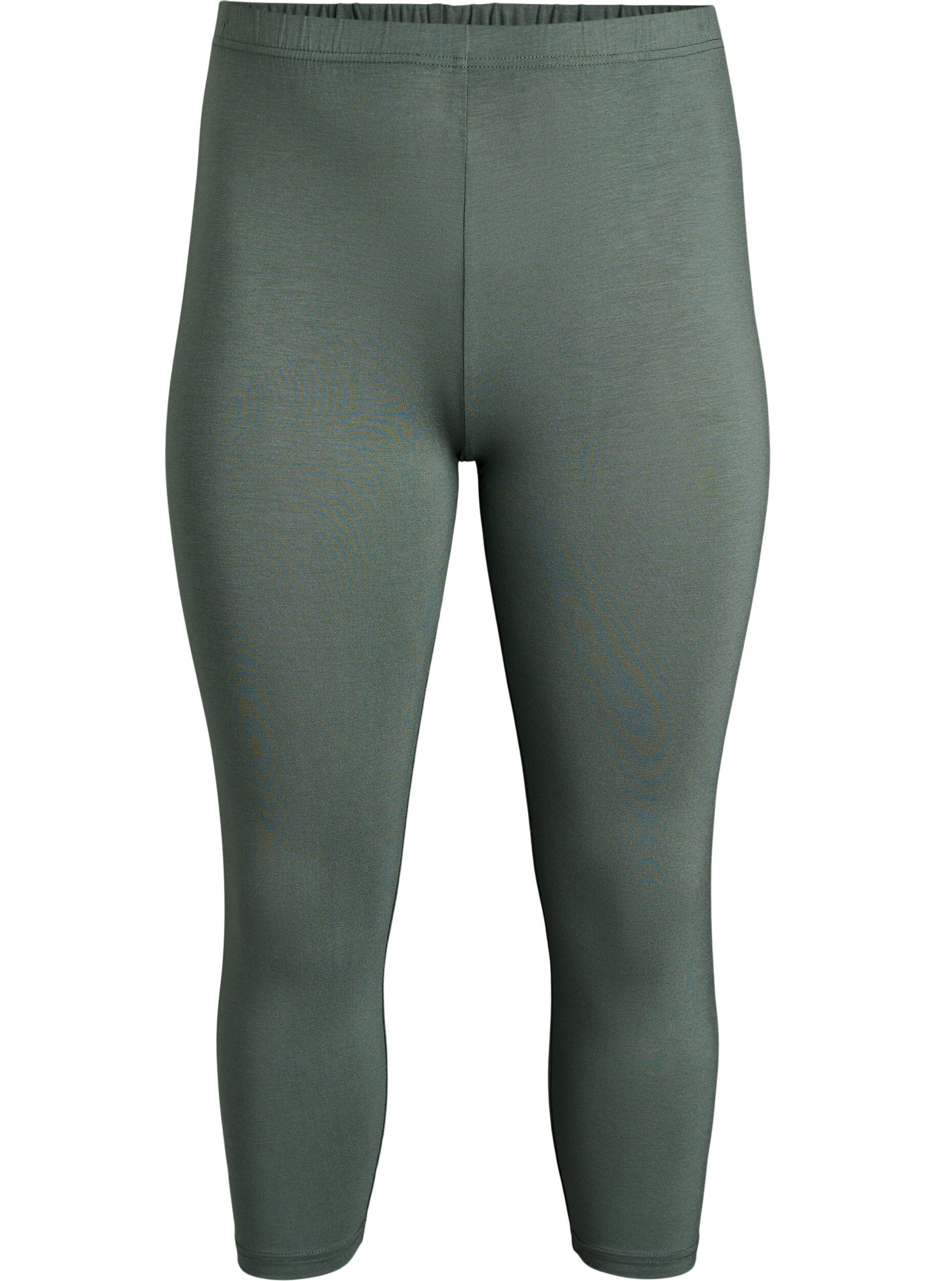 Basic 3/4-Leggings aus Viskose