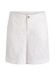 Hoch taillierte Bermudashorts aus Spitze, Vanille, Packshot image number 0