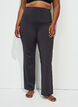 Pantalon de training &eacute;vas&eacute; taille haute, Noir, Model image number 0