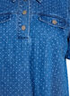 Kurzes Jeanskleid mit Punkten, Blau, Packshot image number 2