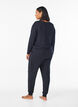 Pantalon de nuit taille haute en modal, Noir, Model image number 1