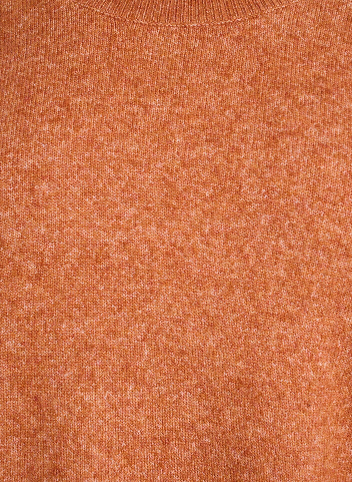 Pull ample en maille avec coutures apparentes, Orange fonc&eacute;, Packshot image number 2