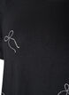 T-shirt en viscose avec strass, Noir, Packshot image number 2