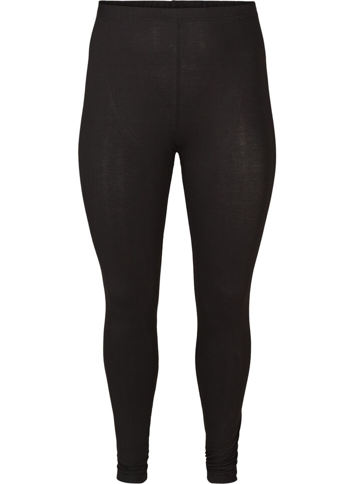 Basic-Leggings mit extra L&auml;nge, Schwarz, Packshot image number 0