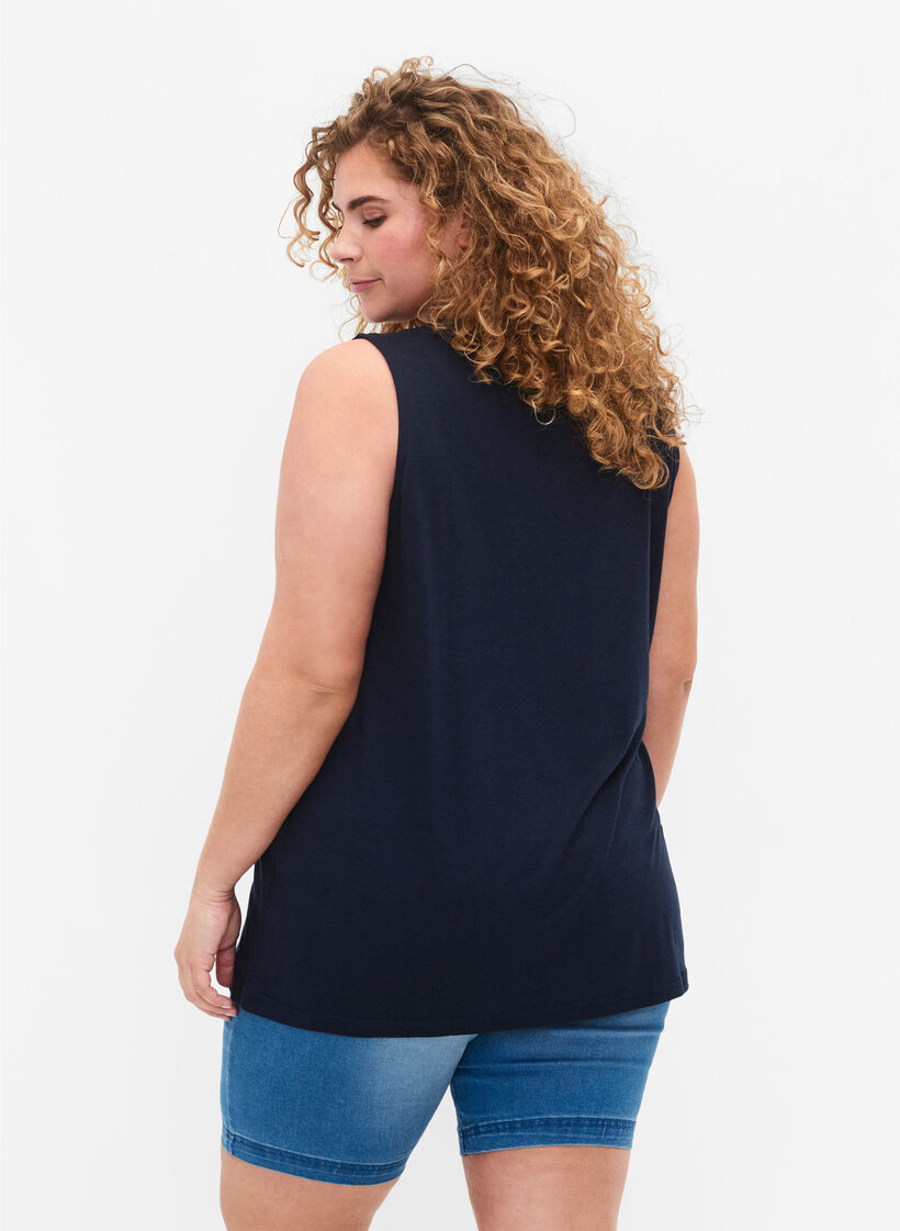 Ärmelloses Top mit Spitze, Total Eclipse, Model image number 1