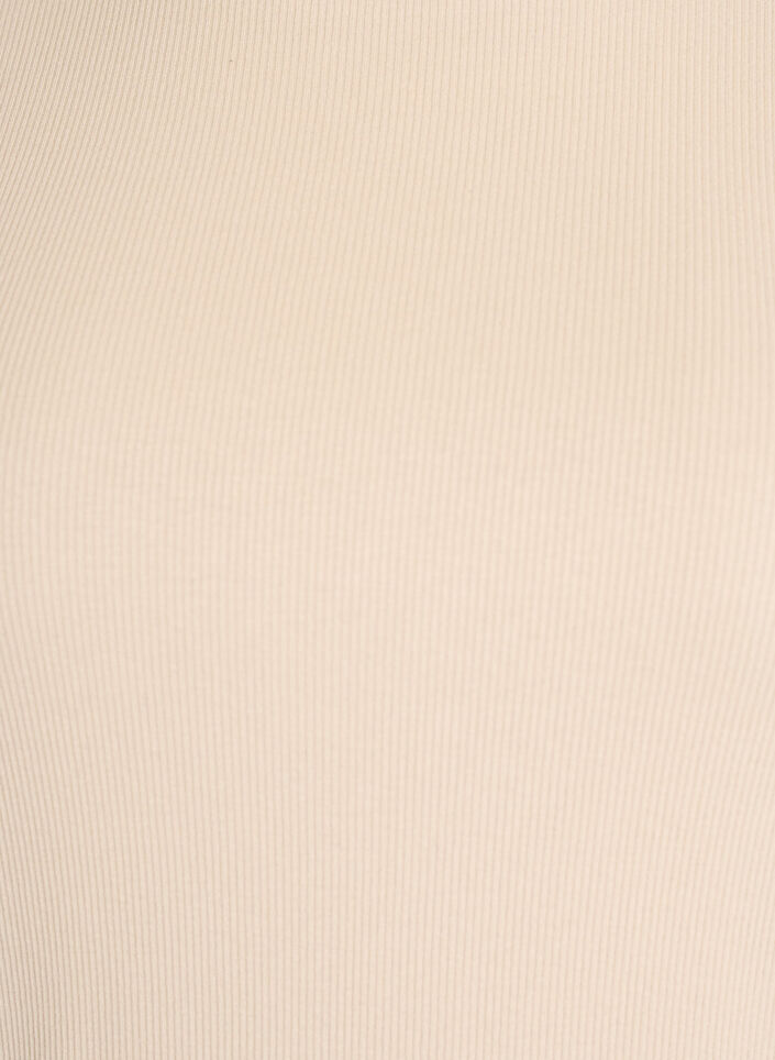 T-shirt basic c&ocirc;tel&eacute; avec col rond, Beige, Packshot image number 2