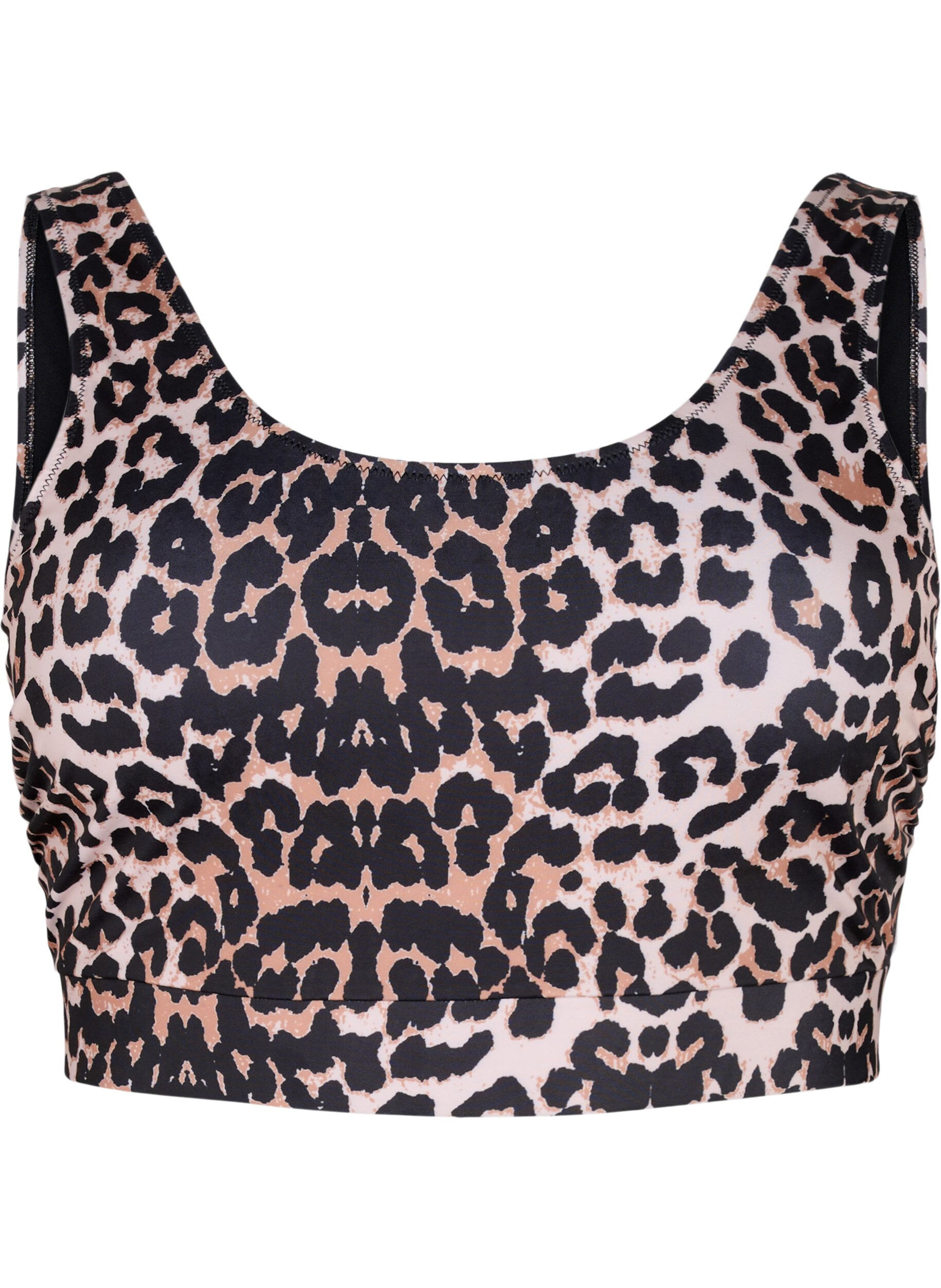 Zizzi Bikini-Top mit Rundhalsausschnitt, Leo, Packshot image number 0