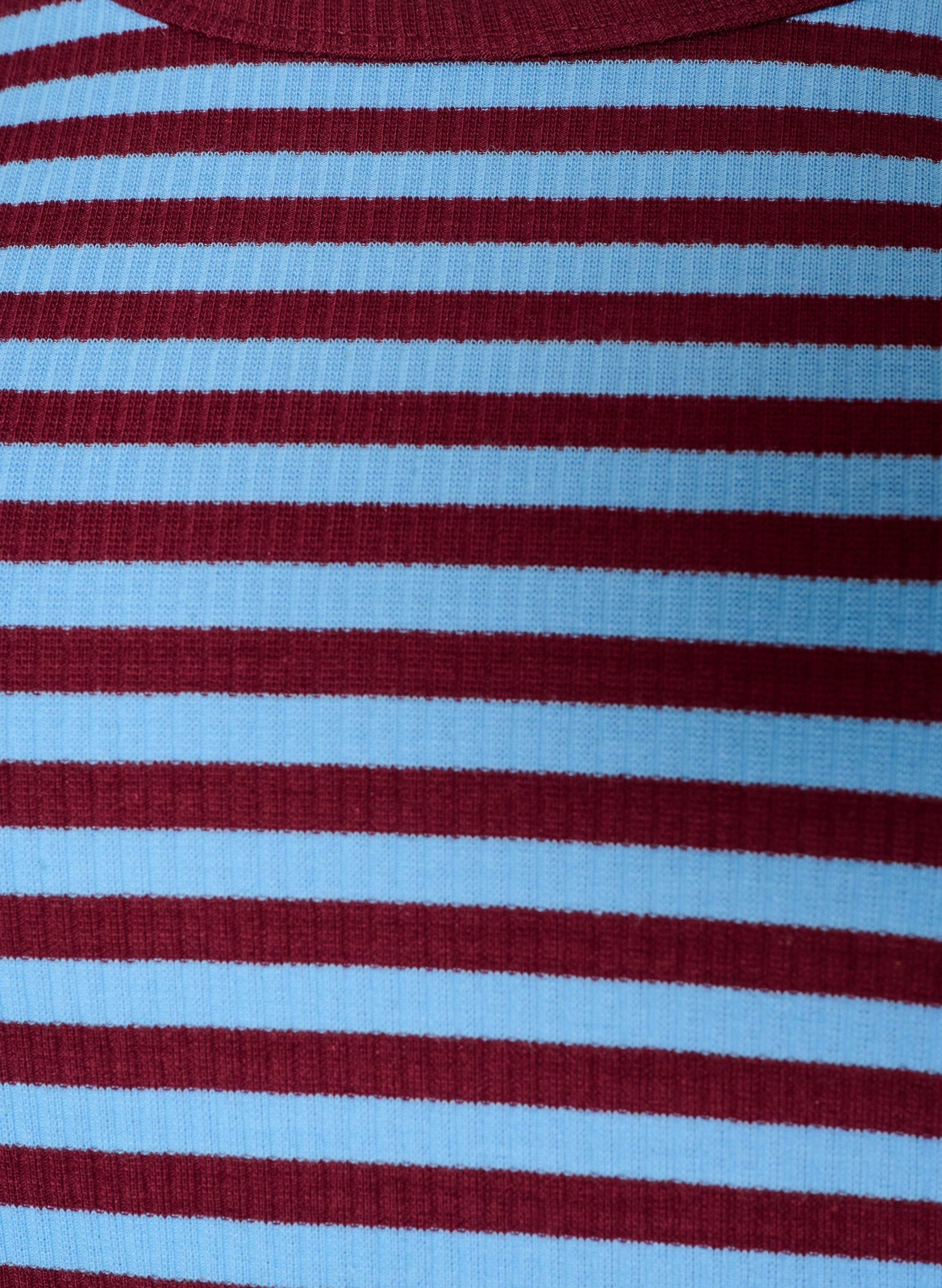 ZizziGestreifte Bluse mit langen &Auml;rmeln, Blau, Packshot image number 2