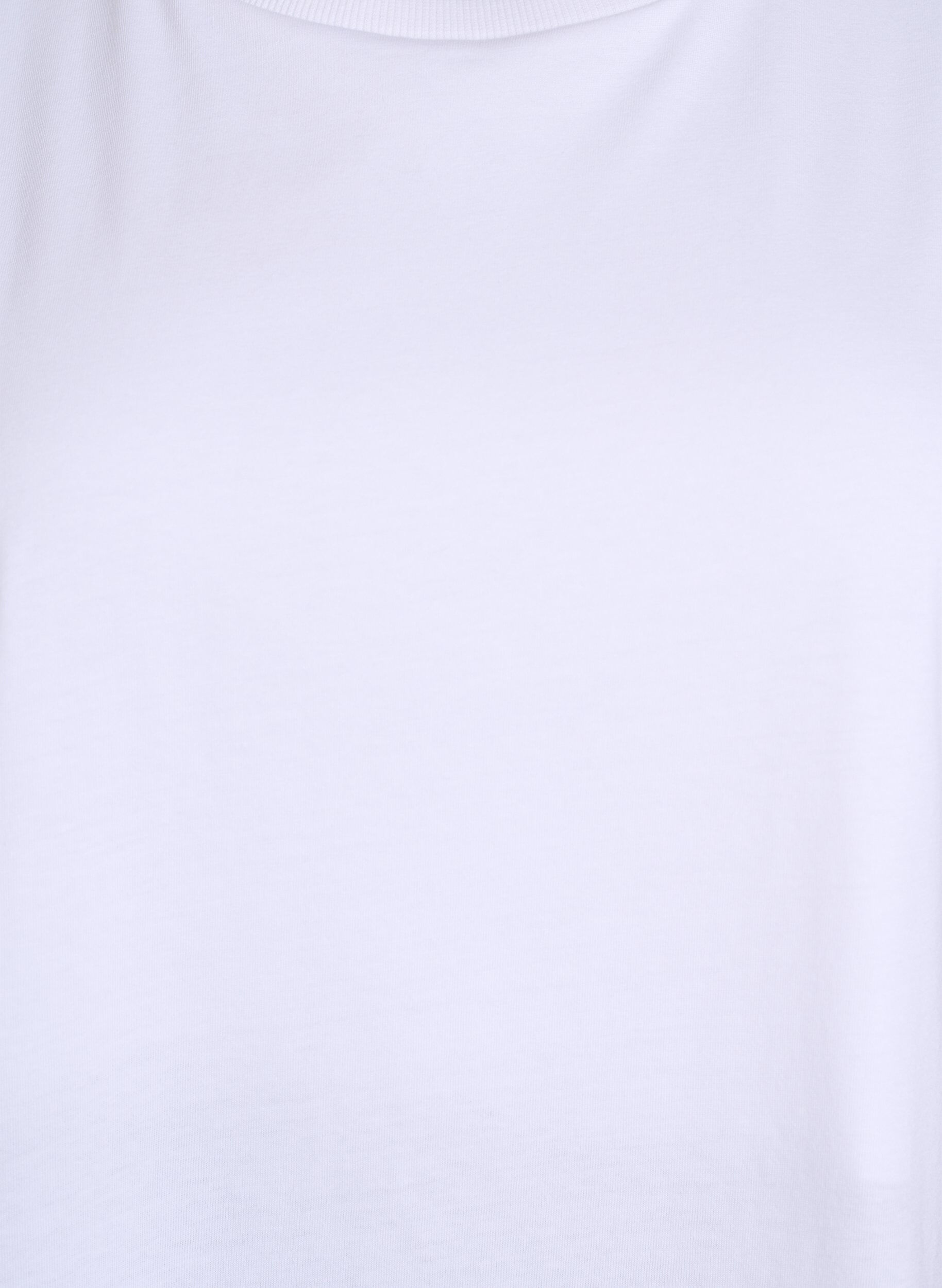 Zizzi &Auml;rmellose Jerseybluse mit Schulterpolstern., Wei&szlig;, Packshot image number 2