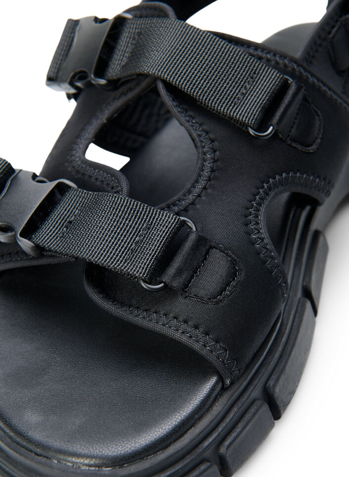 Wide Fit Sandalen, Schwarz, Packshot image number 2