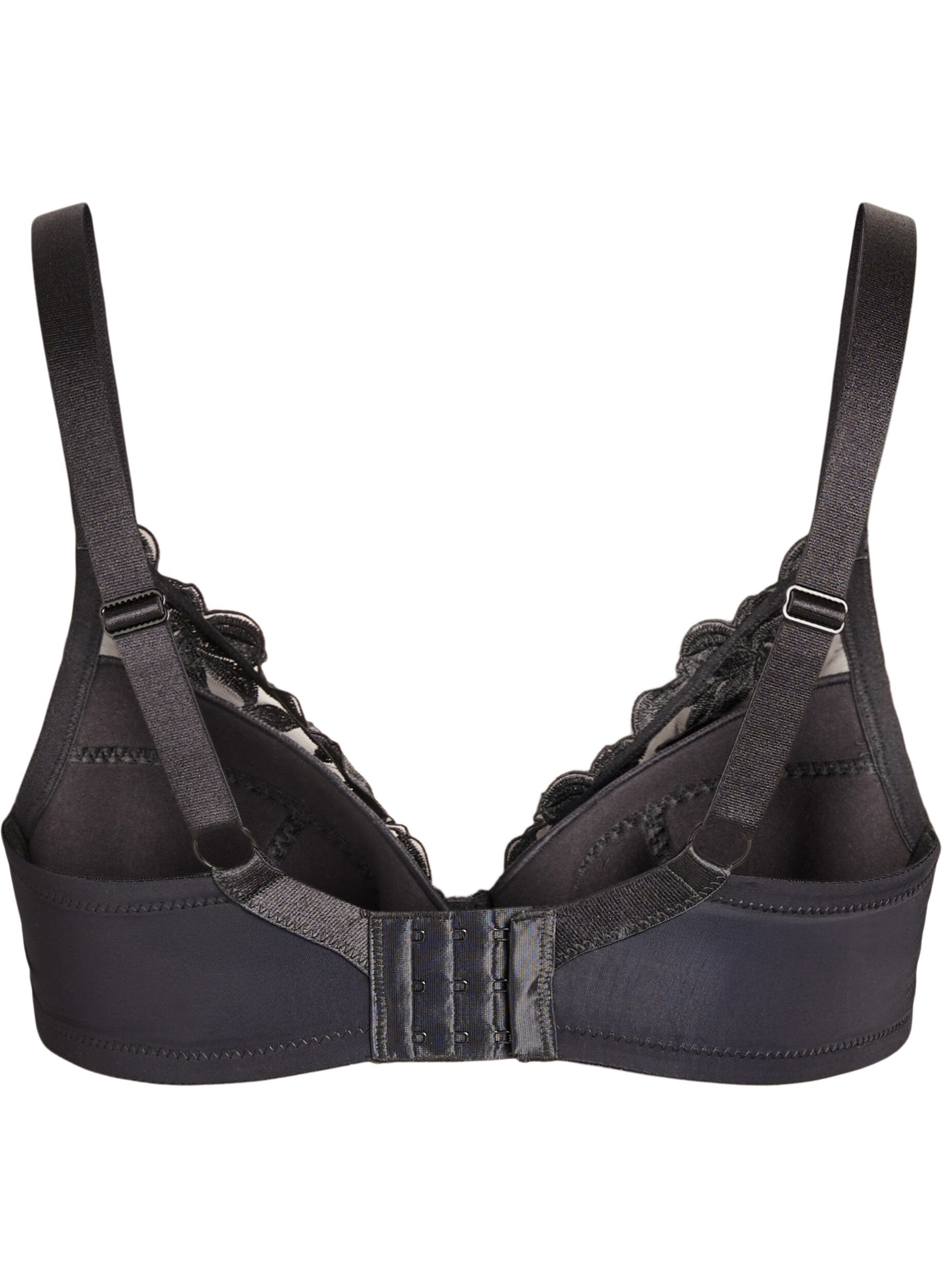 ZizziSoutien-gorge rembourr&eacute; &agrave; armatures avec broderie, Noir, Packshot image number 1