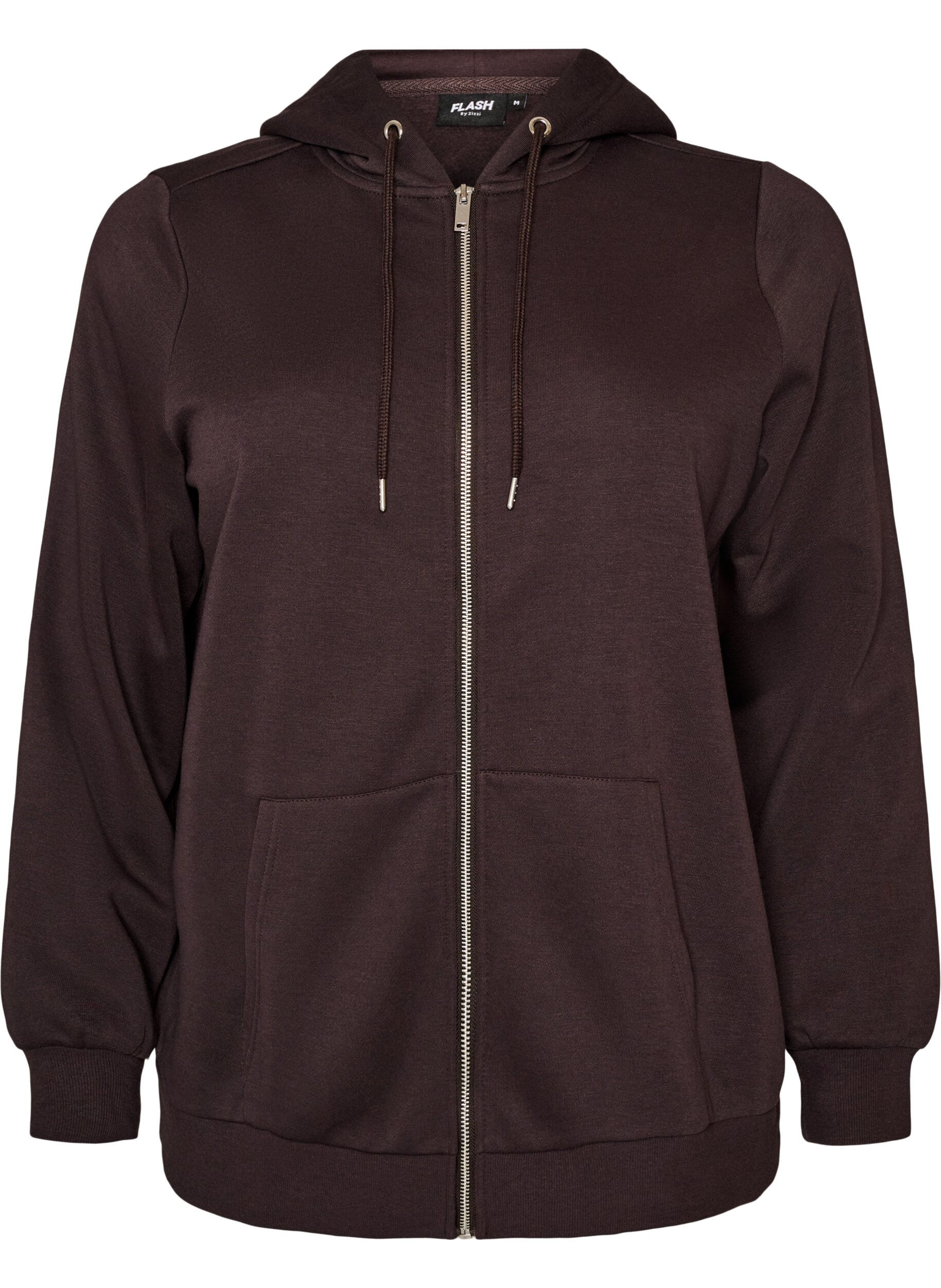 Kapuzensweatshirt mit Rei&szlig;verschluss und Taschen