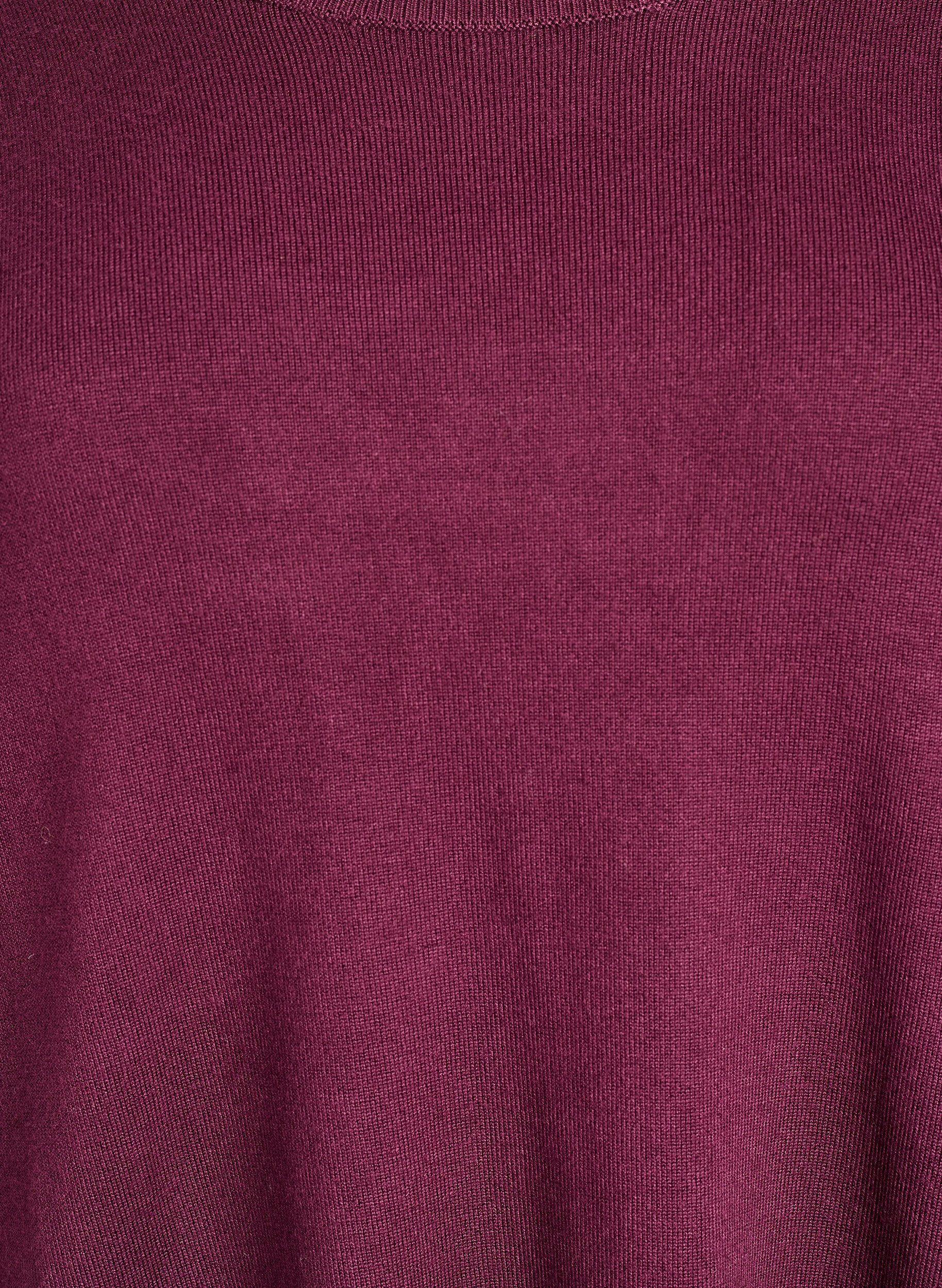 ZizziBlouse en maille avec boutons sur le c&ocirc;t&eacute;, Bordeaux, Packshot image number 2