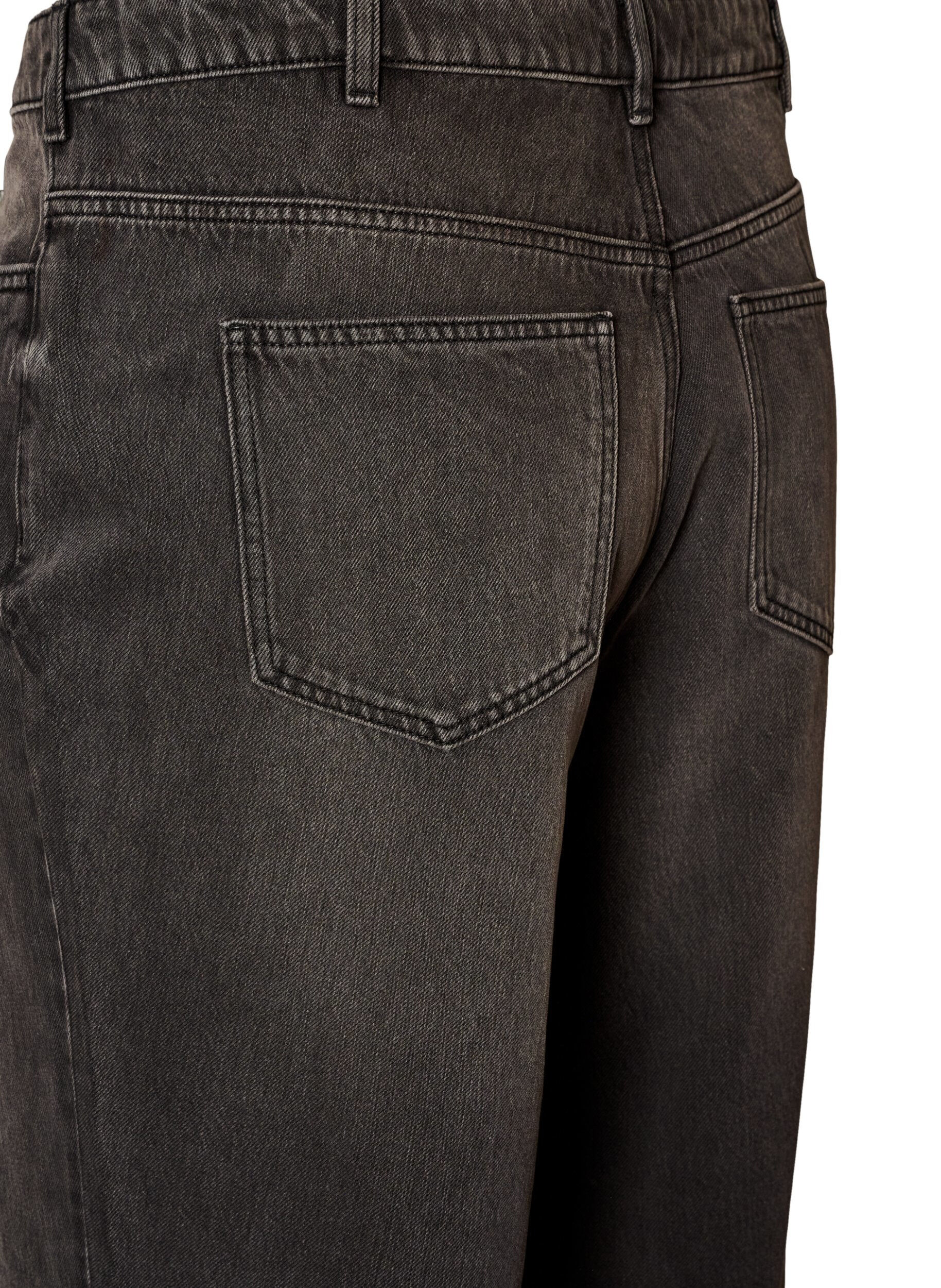 ZizziKiana Straight-Fit-Jeans mit hoher Taille, Schwarz, Packshot image number 3
