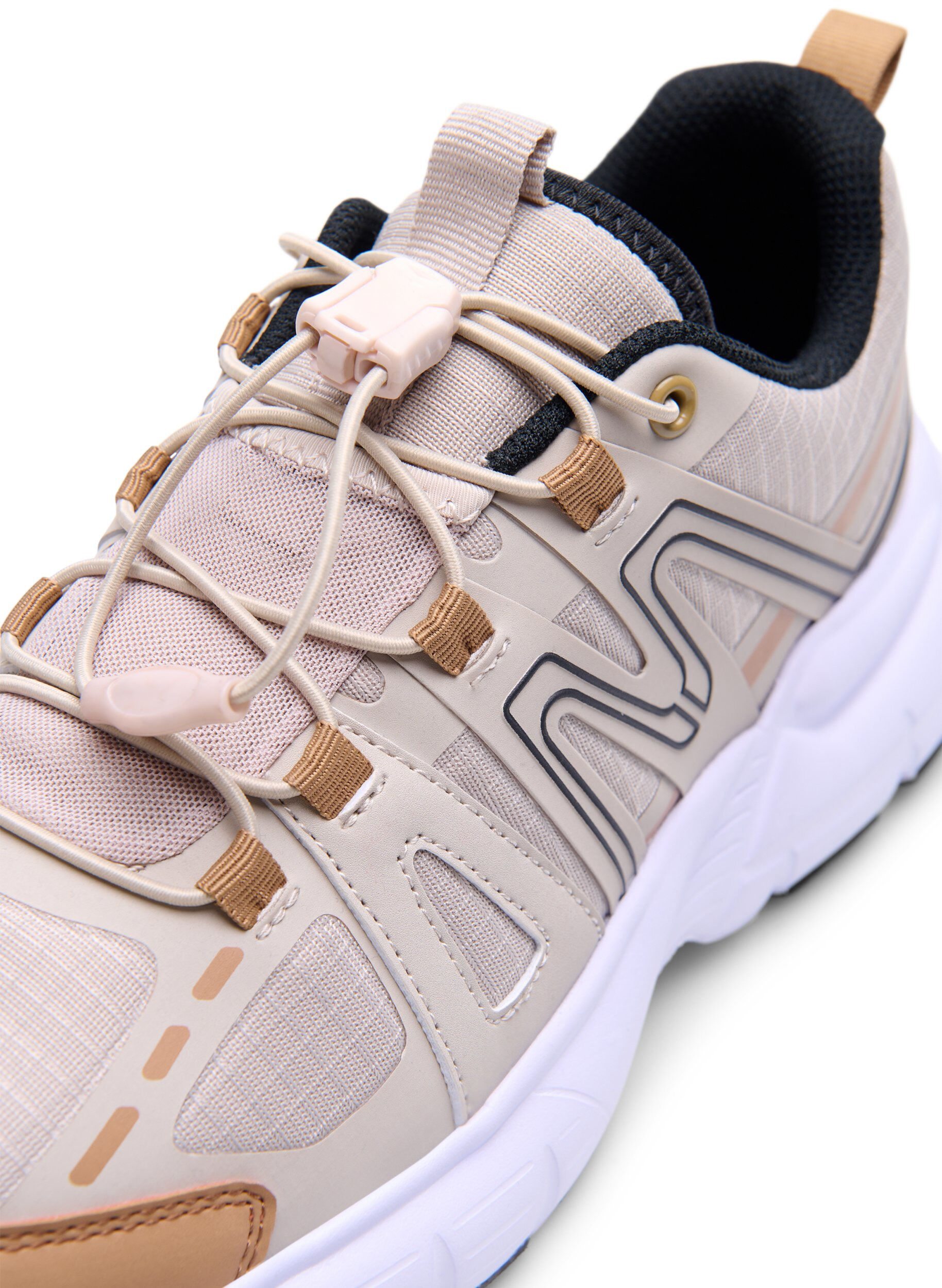 Zizzi Extra-Weite - Sneakers mit elastischen Schn&uuml;rsenkeln, Birch, Packshot image number 3