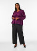 Hoch taillierte Hose mit geraden Beinen, Schwarz, Model image number 0