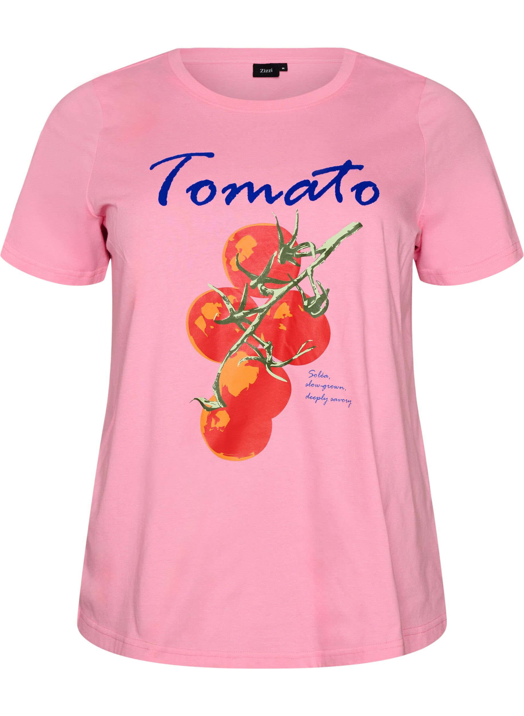 T-shirt en coton bio avec imprim&eacute; tomates