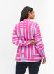 Bedruckte Wickelbluse aus Viskose, Rose Violet AOP, Model image number 1