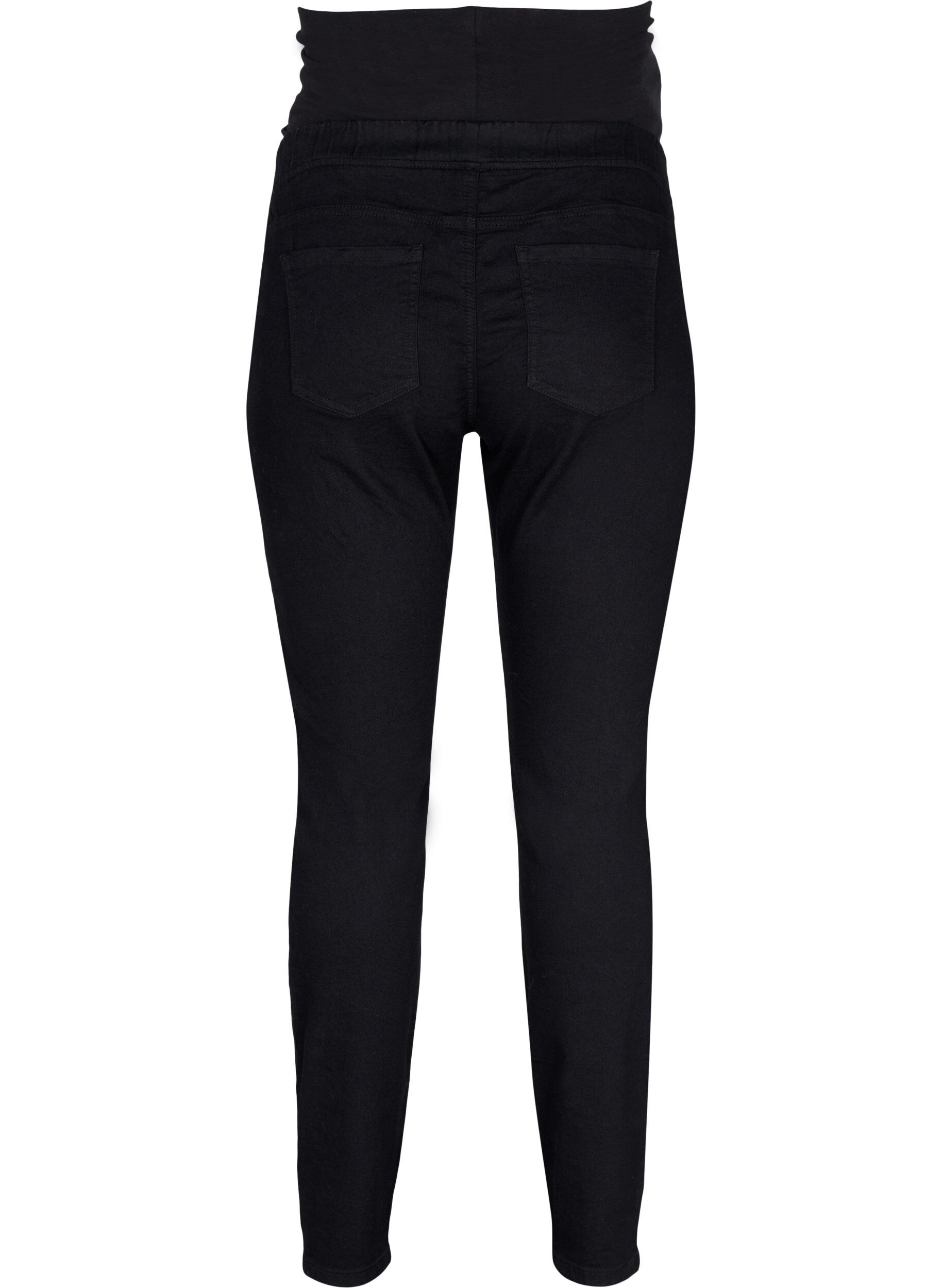 Zizzi Pantalon de grossesse &agrave; poches arri&egrave;re, Noir, Packshot image number 1