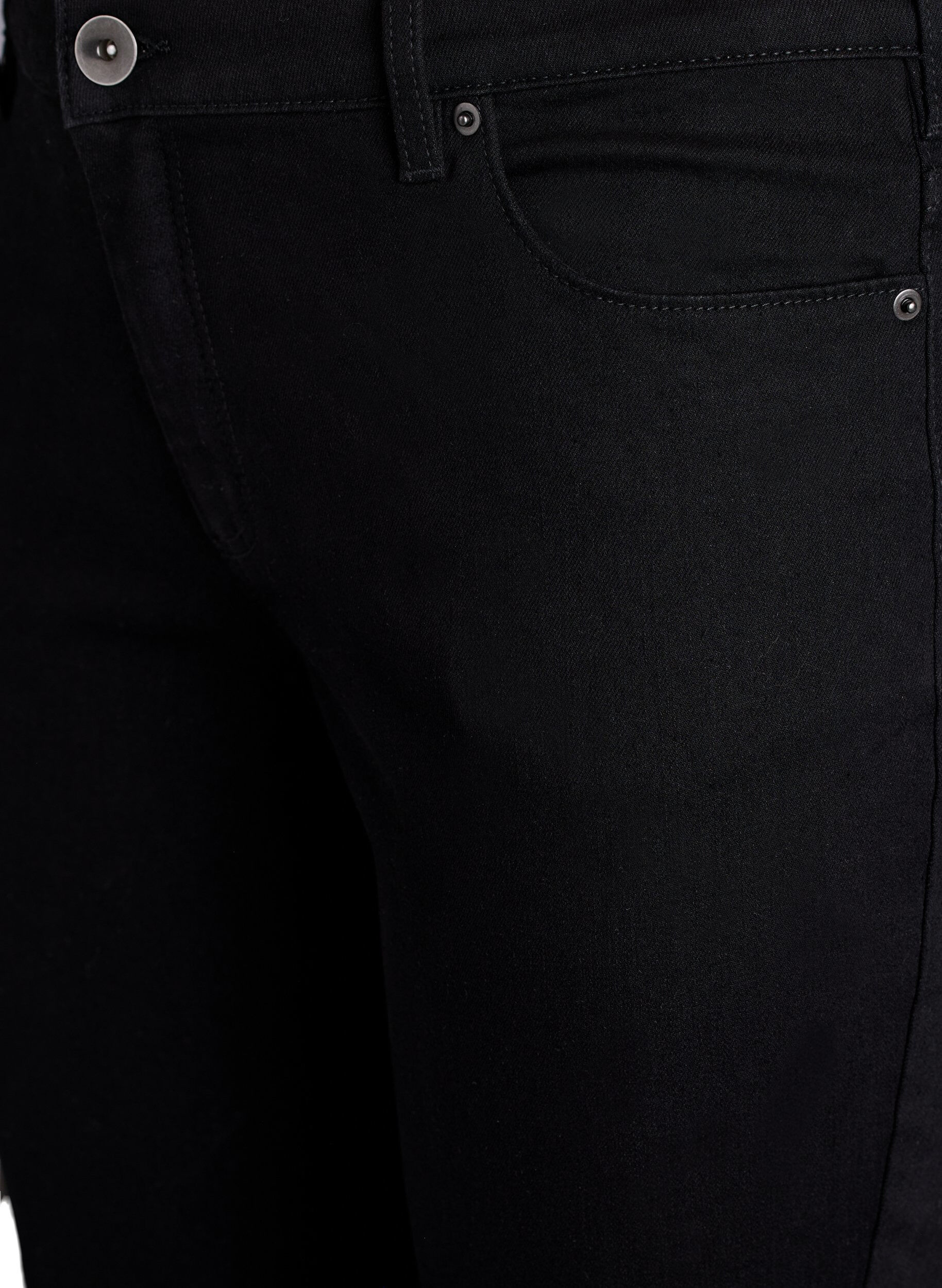 Zizzi Slim Fit Emily Jeans mit normaler Taille, Schwarz, Packshot image number 2